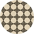 thumbnail image 1 of Ahgly Company Machine Washable Indoor Round Transitional Coffee Brown Area Rugs, 4' Round, 1 of 7