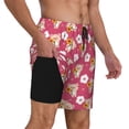 thumbnail image 2 of Daiia Piggy Sunflower Mens Swim Trunks Swim Shorts Quick Dry Swim Shorts with Mesh Lining Pockets-Large, 2 of 9