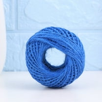 IBASETOY 1 Roll Colored String for Crafts Blue Natural Macrame Cord Craft Projects