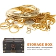 thumbnail image 4 of Cofre de madera con cerradura, cofre decorativo de estilo vintage para guardar joyas, 4 of 7