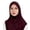 Wine, variant on HXWCHs Solid Color Bubble Chiffon Scarf for Women Fashion Soft Hijab Long Scarfs Wrap Scarves Purple