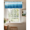 thumbnail image 2 of Ocean Valances for Windows, Rod Pocket Kitchen Valance Curtains - Soft & Washable Small Window Treatment for Living Room,&nbsp;Bathroom, Impressionist Style , 42x12 Inch, 1 Panel, 2 of 9