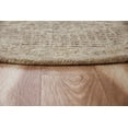 thumbnail image 6 of Elm & Oak Talia 4' Round Beige/Cream Medallion Wool Indoor Area Rug, 6 of 7