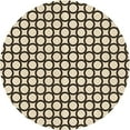 thumbnail image 1 of Ahgly Company Machine Washable Indoor Round Transitional Vanilla Gold Area Rugs, 4' Round, 1 of 7