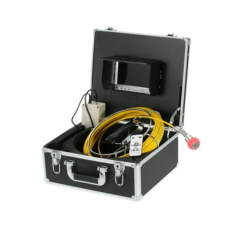 7 LCD Monitor 960TVL CCD Pipeline Inspection Camera Waterproof Drain Pipe Sewer Inspection Camera Industrial Endoscope Baroscope Inspection System with 20m / 30m / 40m / 50m (Best Sewer Inspection Camera)