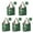 Green Christmas Pattern, variant on 5 Pack Foldable Shopping Bag,Green Christmas Snowman Pattern Reusable Grocery Bags with Pockets,Large Reusable Tote Bags with Handles Waterproof & Lightweight