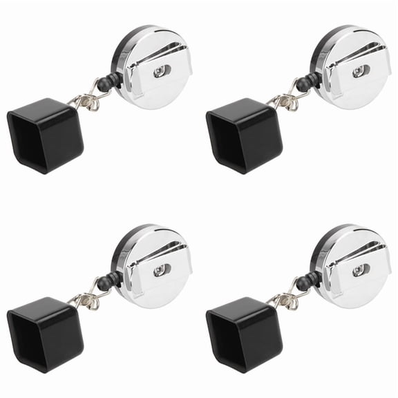 4X Billiards Pool Cue Chalk Holder Retractable Pool Chalk Holder Portable Chalk Holder for Billiards Accessory