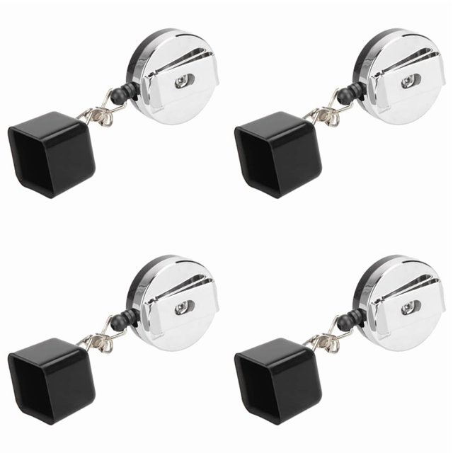 4X Billiards Pool Cue Chalk Holder Retractable Pool Chalk Holder Portable Chalk Holder for Billiards Accessory