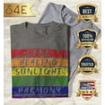 thumbnail image 2 of S4E Men's Pride Flag Life Harmony Spirit T-Shirt Large Charcoal, 2 of 4