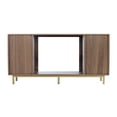 thumbnail image 4 of SEI Furniture Yorkville Wood and Metal Fireplace Media Console in Natural, 4 of 6