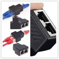 thumbnail image 2 of 1To 2 Ways RJ45 LAN Ethernet Network Cable Female Splitter Wire Connector Adapter, 2 of 4