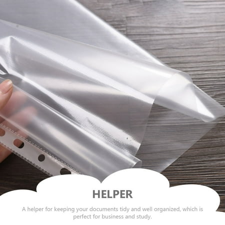 WASHWEPE Erasable File Bags File Protective Films Transparent 100Pcs