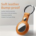 thumbnail image 4 of CNKOO AirTag Case Keychain  Semi-Protective Faux Leather Cover  Single Hole Spring Buckle  Anti-Lost Locator Faux Leather Sleeve  Silicone Full-Enclosure Shell  Faux Leather Material  Unc, 4 of 7