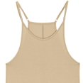 thumbnail image 4 of Htigea Clearance Girls Casual Sleeveless Jumpsuits Spaghetti Strap Loose Romper Long Pants with Pockets Today Sales Beige,5 Years, 4 of 6
