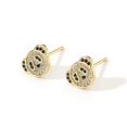 thumbnail image 4 of Aretes de panda Yashi tendencia 2022 nuevos chapados en oro de 18 k modelo 4610, 4 of 4