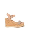thumbnail image 4 of Women's Embellished Cork Wedge Sandals, 4 of 5