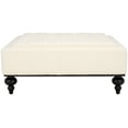thumbnail image 4 of SAFAVIEH Couture Rosealina Contemporary Boucle Tufted Cocktail Ottoman, Ivory, 4 of 12
