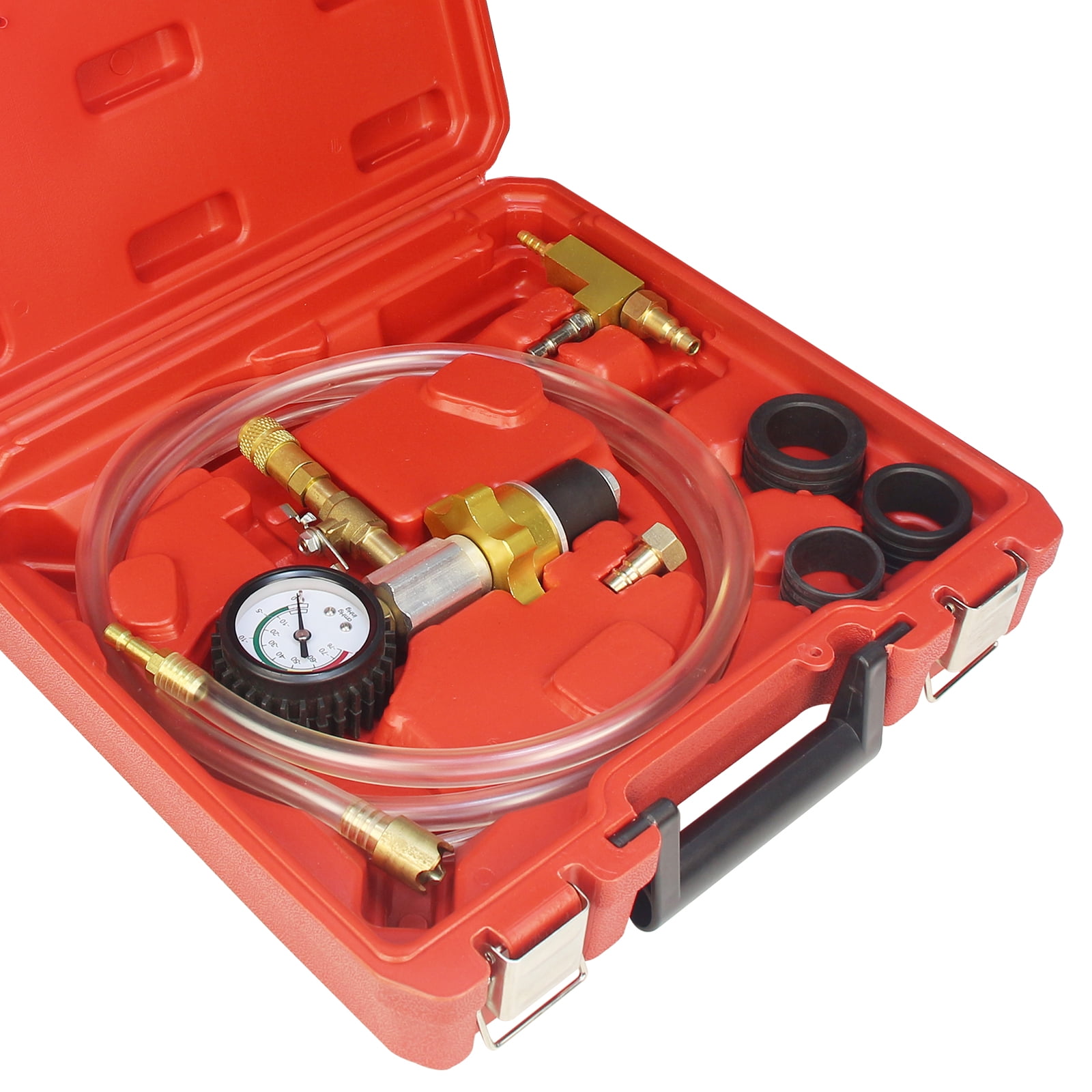 Auto Coolant Vacuum Kit Cooling System Vacuum Radiator Kit Refill & Purging Tool Radiator Coolant Refill Tool Kit Pneumatic Vacuum Antifreeze Change Filler Set for Car Van SUV Truck