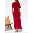 thumbnail image 2 of Vestido PRETTYGARDEN 2025 Verano Rojo Calado Medio, 2 of 6
