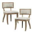 thumbnail image 3 of Madison Park Signature Marie 18.5" Solid Wood Dining Chair in Beige (2PC), 3 of 5