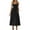 Black, variant on Abomasnow Women's Smocked Maxi Dresses 2025 Spaghetti Strap Swing Beach Sundress Casual A Line Long Flowy Dress with Pockets