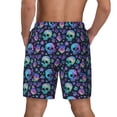 thumbnail image 2 of Lsque Mens Swim Trunks Skull flower cute Pattern - Bathing Suit Compression Liner - Beach Swim Shorts Swimwear - (S-3XL) - Stretch Quick Dry -X-Large, 2 of 9