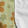 thumbnail image 4 of Floral Microwave Oven Cover, Big Little Flourishing Graphic Flowers Striped Background Retro Natural Art, Water Resistant Organizer with Pockets for Kitchen, 36" x 12", Pale Green Orange, by Ambesonne, 4 of 4
