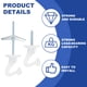 thumbnail image 3 of Ganchos de Techo Pesados Uxcell con Hardware de Instalación para Colgar Plantas y Candelabros Blancos, 3 of 7