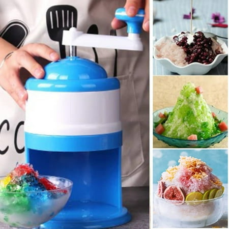 

Household Manual Ice Crusher Hand Crank Ice Shaver for Snow Cone Slushies Ice Cream Tool New