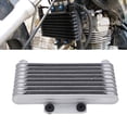 thumbnail image 1 of Motorcycle Oil Radiator, Strong Power Silver Motorcycle Engine Oil Cooler  For GY6 125CC-250CC Motocross ATV, 1 of 8