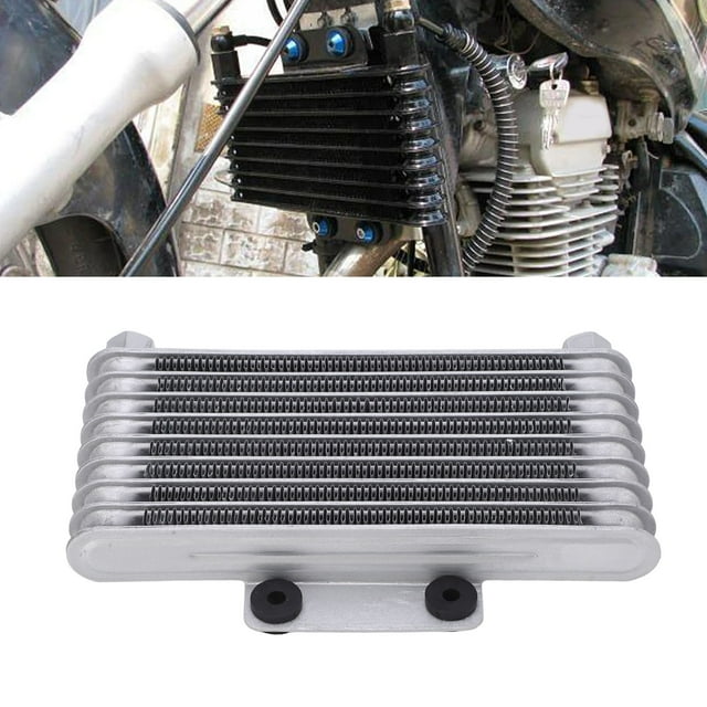 Motorcycle Oil Radiator, Strong Power Silver Motorcycle Engine Oil Cooler For GY6 125CC-250CC Motocross ATV