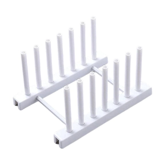 Leodye 1PCS Adjustable Plastic Dish Drying Rack Multi-scene Kitchen Tableware Organizer Holder for Plates Bowls Pot Lids Drainage Storage -6.69x4.72x3.74in