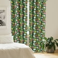 thumbnail image 2 of Ambesonne Christmas Curtains, Vivid Joyous, Pair of 28"x95", Multicolor, 2 of 5