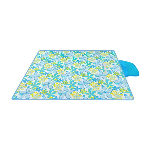 Beautynvta Picnic Blankets, Machine Washable Leaf Pattern Outdoor Camping Carpet, Foldable Lightweight Blanket for Beach Camping Hiking Park Patio, 39.4" x 59.1"