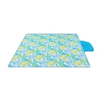 SLYNSHome Extra Large Picnic Blanket,59''x39.3''Inch Waterproof Reusable Foldable Outdoor Blankets,Picnic Mat with Pattern for Beach,Grass Lawn Park Parent-child Camping Accessories
