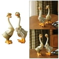 thumbnail image 4 of pieza 2 6 pulgadas figurita de de resina miniatura simulado de aves de corral granja modelo figurita cumpleaños decoraciones para Soledad Figura de pato de simulación, 4 of 7
