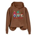 thumbnail image 1 of WEAIXIMIUNG Sweatshirts pour Femmes Col Rond Confortable Hoodie Graphique de Noël Décontracté Festif avec Capuche pour les Fêtes, 1 of 3