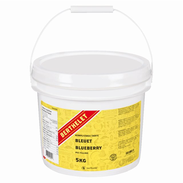 Berthelet Pie Filling Bulk Food Service | 5 Kg/11 Lbs - Perfect for Baking