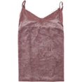 thumbnail image 1 of INC - Camiseta sin mangas de terciopelo y encaje para mujer, color rosa, pequeña, 1 of 2