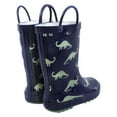 thumbnail image 3 of Hudson Baby Infant Boy Rain Boots, Navy Sage Dino, 6 Toddler, 3 of 3