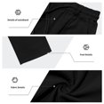 thumbnail image 6 of Men's Linen Blend Drawstring Casual Pants Black S, 6 of 7