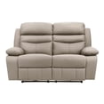 thumbnail image 4 of Lexicon Hancock 2-Piece Leather Sofa Set in Latte, 4 of 13