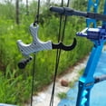 thumbnail image 2 of Compound Bow Brass Release Aids Thumb Trigger 3 4 Finger Grip Archery Hunting（silver）, 2 of 22