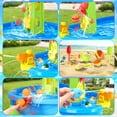 thumbnail image 4 of Water Table for Toddlers 3-5, 3-Tier Auto Water-Absorbing Kids Sand Water Table with Water Pump & Umbrella Splash Pond Toy, Activity Sensory Play Table Toys for Outdoor Pool Beach Backyard Summer, 4 of 7
