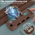 thumbnail image 4 of Merax Luggage Sets 3 Piece Carry on Luggage 22x14x9 Airline Approved, ABS Lightweight Hardside Suitcases With Wheels, TSA Lock (Blue, 20 Inch), 4 of 7