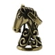 thumbnail image 2 of Estatuilla de cabeza de caballo, adorno de caballo de escritorio pequeño, colección de estatuas de caballo, escultura de regalo de cumpleaños para, 2 of 8