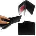 thumbnail image 2 of Mens Genuine Leather Wallet Bifold ID Window Credit Card Slot Bill Holder Black, 2 of 3
