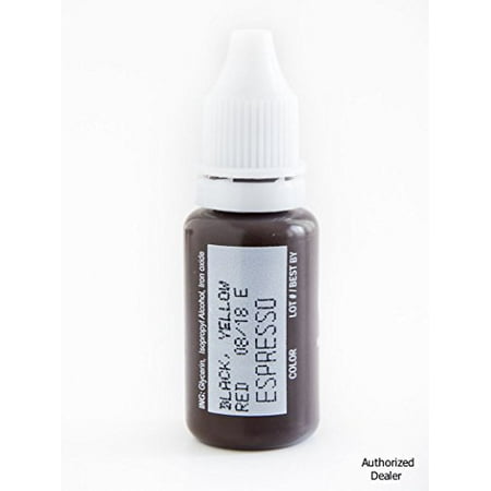 - 15ml MICROBLADING BioTouch ESPRESSO Cosmetic Pigment Color Tattoo Ink LARGE Bottle pigment professionally tested permanent makeup supplies Eyebrow Lip Eyeliner microblading supplies pigment
