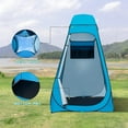 thumbnail image 6 of Pop Up Shower Tent, Portable Privacy Camping Changing Tent, Camp Toilet Bathroom Pod with Rain Shelter & Windows, UPF 50+ & Waterproof, 47.2" x 47.2" x 74.8", 6 of 18