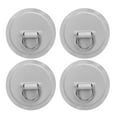 thumbnail image 3 of 4PCS Stainless Steel PVC D Ring Patch with 11.8in Anchor Rope Grey Paddleboard Canoe Rafting Accessories, 3 of 11